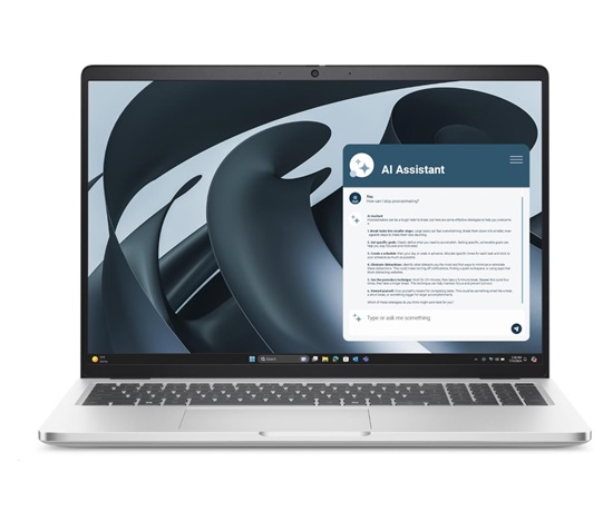 DELL NTB Pro 16 Plus PB16255/AMD Ryzen 5 220/16GB/512SSD/16" FHD+ /IR Cam/65W|WLAN|Backlit Kb|W11 Pro|3Y PS NBD