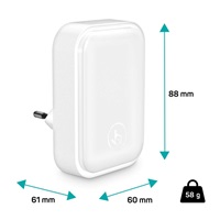 CONNECT IT Noční LED světlo Sparkle 1, teplé světlo, bílá