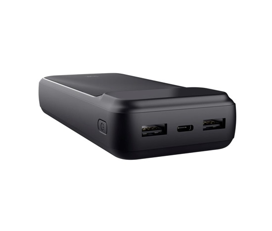TRUST Powerbanka Avala, 20000 mAh, 1xUSB-C + 2xUSB, černá