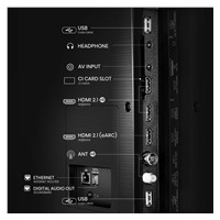 Hisense 65" TV, 4K Ultra HD, HDR, Miracast, Apple Airplay, Smart, Herní režim