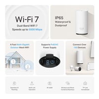 TP-Link Deco BE25-Outdoor(1-pack) venkovní WiFi7 Mesh (BE3600,2,4GHz/5GHz,2x2,5GbELAN/WAN,2xPoE)