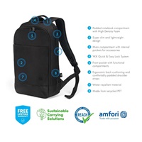 DICOTA Eco Backpack Slim MOTION 13-14.1 - Blue Denim
