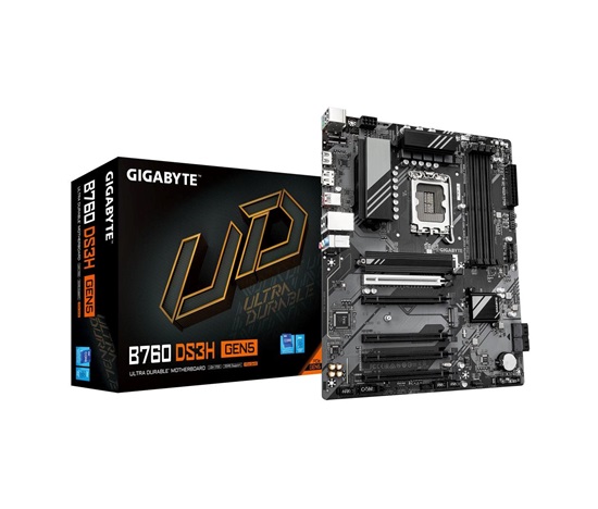 GIGABYTE MB Sc LGA1700 B760 DS3H GEN5, Intel B760, 4xDDR5, 1xDP, 1xHDMI