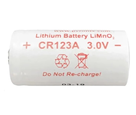 Hikvision DS-PDP-IN-CR123A, Lithiová baterie 1600 mAh; 3.0V