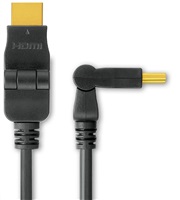 Kábel PREMIUMCORD HDMI A - HDMI A M/M 15 m, otočné pozlátené konektory