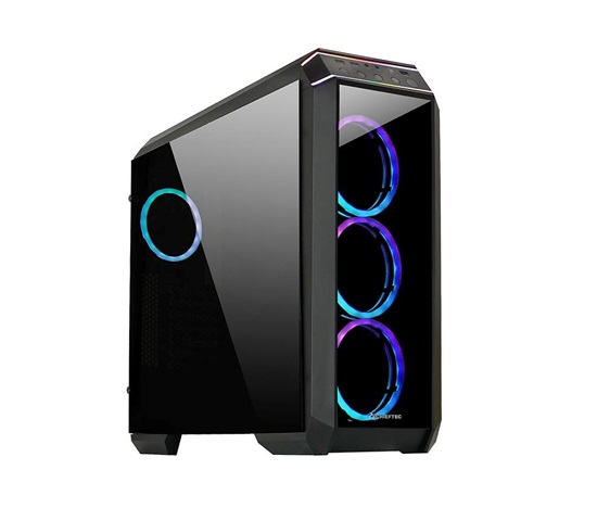 BAZAR - CHIEFTEC skříň STALLION II, ATX, 1x USB-C 3.2, 2x USB 3.1, 1x USB 2.0, 4x 120mm RGB Fan, černá - Po opravě (Komp