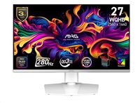 MSI LCD MAG 272QPW QD-OLED X28,26.5" 2560x1440 QD-OLED,280Hz,178/178,250nits,VESA,HDMI,DP,USB-C,Audio,White