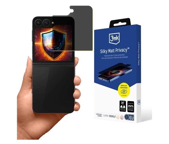 3mk ochranná folie Silky Matt Privacy pro Samsung Galaxy Z Flip 6 / 7 FE