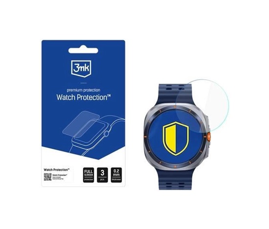 3mk hybridní sklo Watch Protection FlexibleGlass pro Samsung Galaxy Watch Ultra 2025
