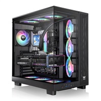 THERMALTAKE Case View 380 XL TG ARGB, ATX, Průhledná bočnice, 4x 120mm ARGB Fan, černá
