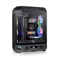THERMALTAKE Case The Tower 600, ATX, Průhledná bočnice, 2x 140mm Fan, černá