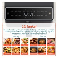Cosori Dual Blaze 6.4L SMART horkovzdušná  fritéza + 5x špíz a gril. rošt, černá