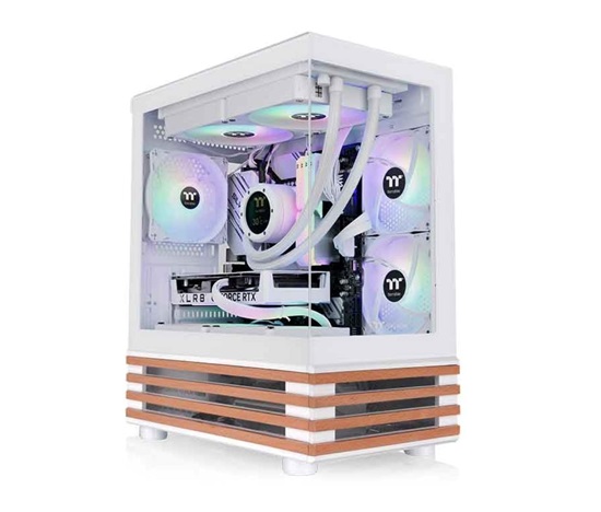 THERMALTAKE Case View 170 WS ARGB, Průhledná bočnice, bílá