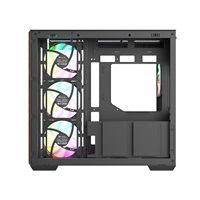 THERMALTAKE Case View 380 WS ARGB, Průhledná bočnice, černá