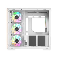 THERMALTAKE Case View 380 WS ARGB, Průhledná bočnice, bílá