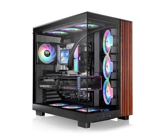 THERMALTAKE Case View 380 XL WS ARGB, Průhledná bočnice, černá
