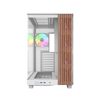THERMALTAKE Case View 380 XL WS ARGB, Průhledná bočnice, bílá