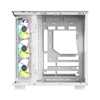 THERMALTAKE Case View 380 XL WS ARGB, Průhledná bočnice, bílá