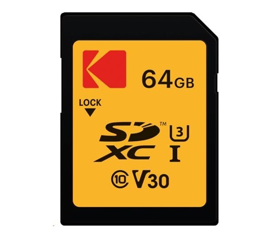 Kodak paměťová SD karta 64GB UHS-I U3 V30 Ultra