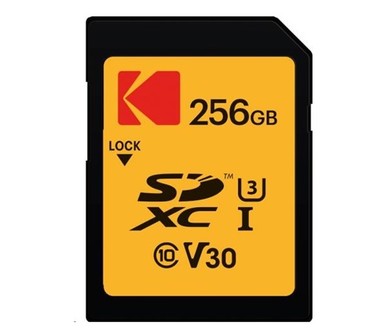 Kodak paměťová SD karta 256GB UHS-I U3 V30 Ultra
