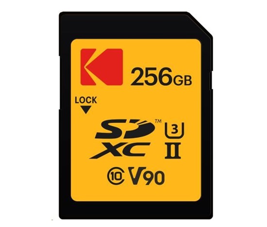 Kodak paměťová SD karta 256GB UHS-II U3 V90 Ultra Pro