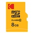 Kodak paměťová microSD karta 8GB Class10 w/adapter Extra