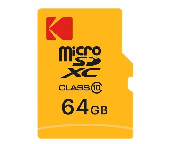 Kodak paměťová micro SD karta 64GB Class10 w/adapter Extra