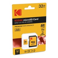 Kodak paměťová micro SD karta 32GB U1 V10 w/adapter