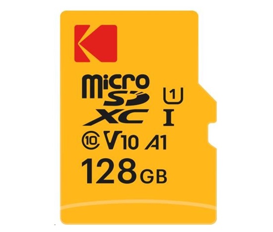Kodak paměťová micro SD karta 128GB U1 V10 w/adapter