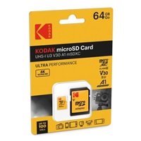 Kodak paměťová micro SD karta 64GB UHS-I U3 V30 Ultra + adaptér