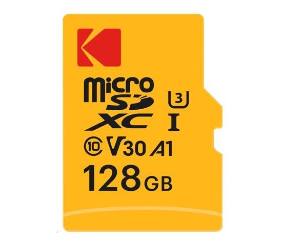 Kodak paměťová micro SD karta 128GB UHS-II U3 V60 Pro +adapt