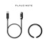 PLAUD NOTE Accessory Kit Black - Nabíječka a magnetický clip, černá