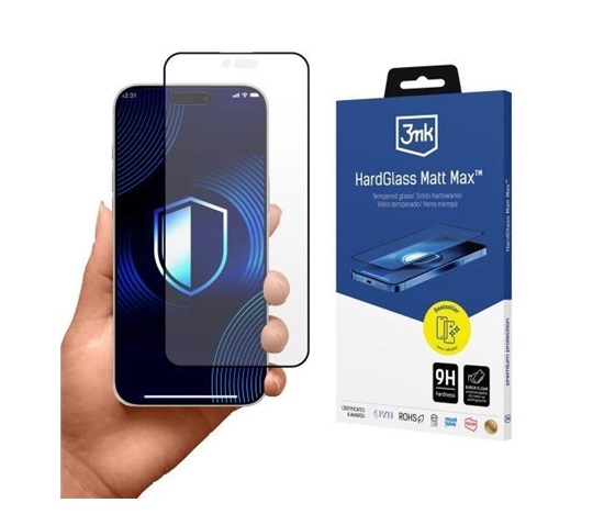 3mk tvrzené sklo HardGlass Matt Max pro Apple Iphone 17 Pro Max