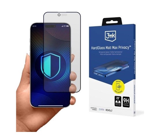 3mk tvrzené sklo HardGlass Matt Max Privacy pro Apple Iphone Air