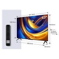 BAZAR - TCL P655 43" TV, 4K Ultra HD, HDR, WiFi, Bluetooth, Chromecast, Miracast, Dolby Digital, Google TV - Poškozený o