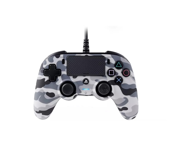 BAZAR - Nacon Wired Compact Controller - ovladač pro PlayStation 4 - camo grey - Poškozený obal (Komplet)