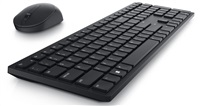 DELL Pro Wireless Keyboard and Mouse - KM5221W - US International (QWERTY) - Black