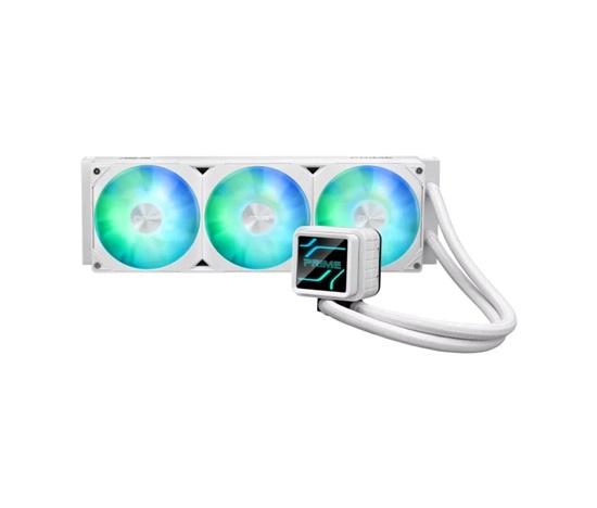 ASUS vodní chladič CPU AIO PRIME LC 360 ARGB, 3x120mm, AM5, LGA1851, Bílá