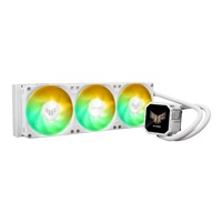 ASUS vodní chladič CPU AIO TUF GAMING LC III 360 ARGB LCD White, 3x120mm, LGA1851, AM5