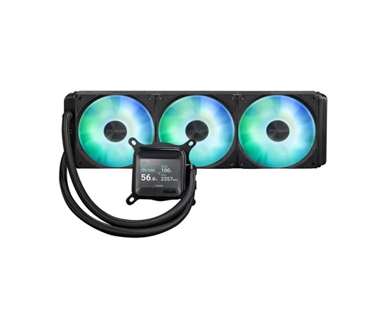 ASUS vodní chladič CPU AIO PRIME LC 360 ARGB LCD, 3x120mm, AM5, LGA1851, Černá