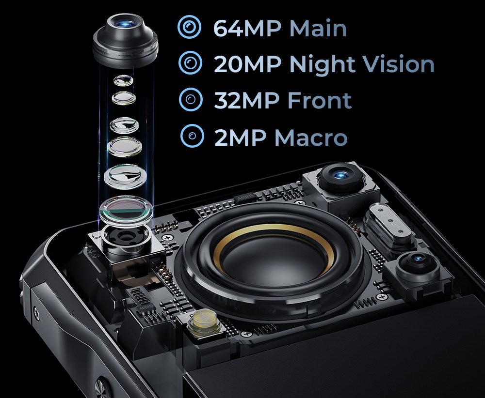 Obr. 64MP Sony IMX hlavný fotoaparát 1774670g