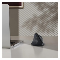 Hama vertikálna ergonomická bezdrôtová myš EWM-600L, pre ľavákov, nabíjacia, čierna