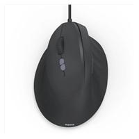 Hama vertikálna ergonomická káblová myš ECM-500L, pre ľavákov, čierna