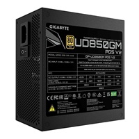 GIGABYTE zdroj UD850GM PG5 V2 850W, 120mm, Plně modulární, 80 Plus Gold, ATX 3.1