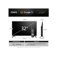 CHiQ LF32FT TV 32", FHD, smart, Google TV, dbx-tv, Dolby Audio, Frameless