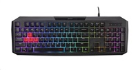 ACER Nitro Gaming Keyboard 100, Membrane Switch, 26 Anti-ghosting kláves, životnost 3 mil. stisků, 7 zón RGB podsvíc