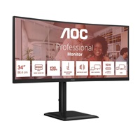 AOC MT 34" CU34E4CV - 3440x1440,VA,120Hz,HDR10,2xHDMI,DP,USBhub,USB-C,RJ45,repro,Zakřivený