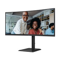 AOC MT 34" CU34E4CV - 3440x1440,VA,120Hz,HDR10,2xHDMI,DP,USBhub,USB-C,RJ45,repro,Zakřivený