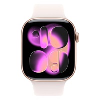 Apple Watch Series 11 GPS 42mm Rose Gold Aluminium Case with Light Blush Sport Band - S/M
