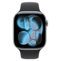 Apple Watch Series 11 GPS 46mm Space Grey Aluminium Case with Black Sport Band - M/L